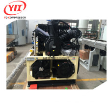 unit of two high pressure air compressors with a extra high voltage alarm in the final stage